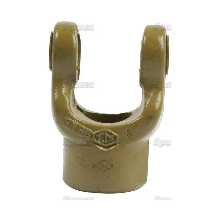 Aftakas Spiebaangaffels met stelbout (Afm. Kruisstuk: 22 x 54.8mm) Boring Ø30mm, Sleutelmaat: 8mm.