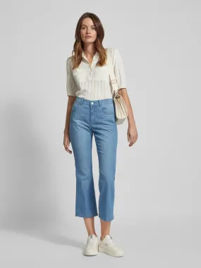 Angels Korte jeans in effen design, model 'Leni' in lichtblauw