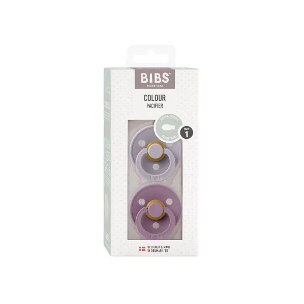 BIBS FOPSPEEN LATEX SYMMETRICAL 06MND FOSSIL GREY / MAUVE (2PACK)\N\N\N