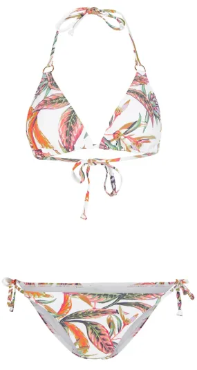 Bikini O'Neill Women Capri Bondey White Tropical Flower