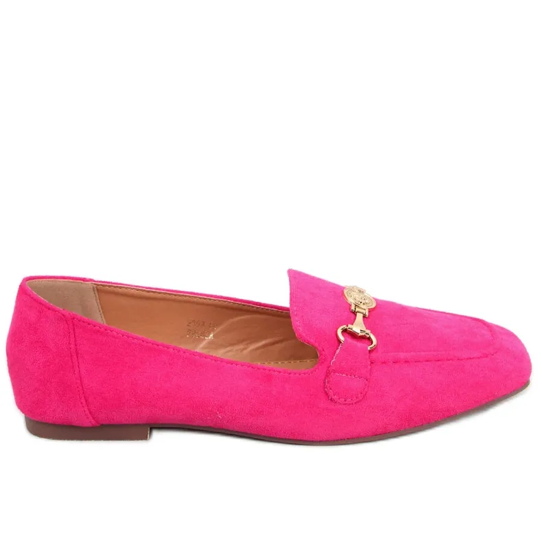 BM Rhona Fushia loafers met gesp voor dames roze