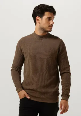 bruine cast iron trui mock neck cotton modal mockneck