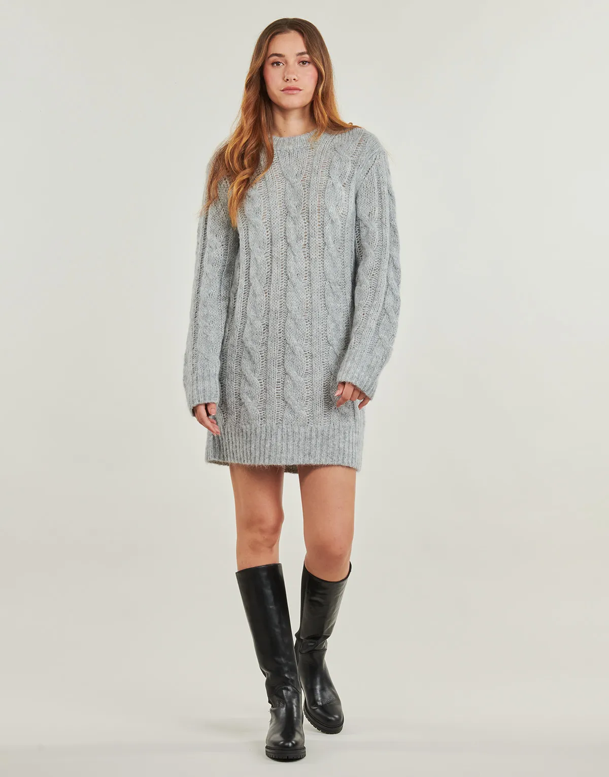 CABLE CHUNKY LS DRESS