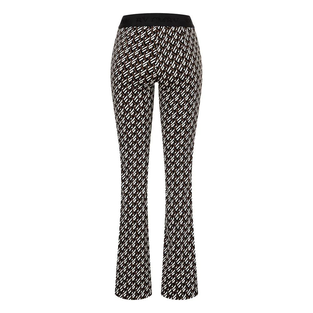   Cambio Flower pants dessin Zwart KL