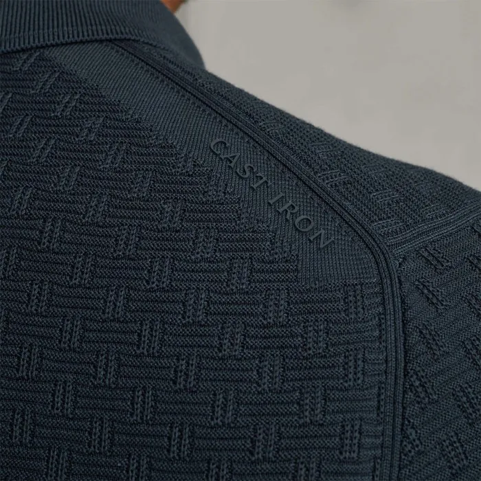 Cast Iron Poloshirt Blauw
