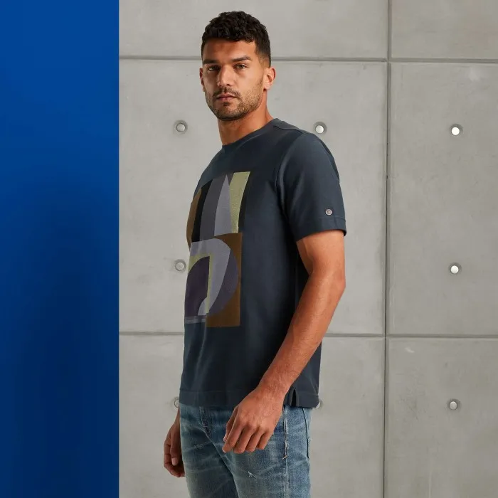CAST IRON TSHIRT BLAUW