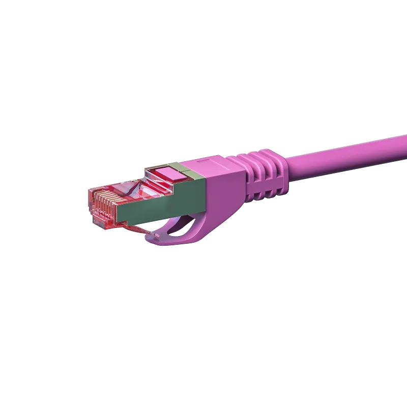 CAT6 S/FTP (PIMF) patchkabel 30m roze