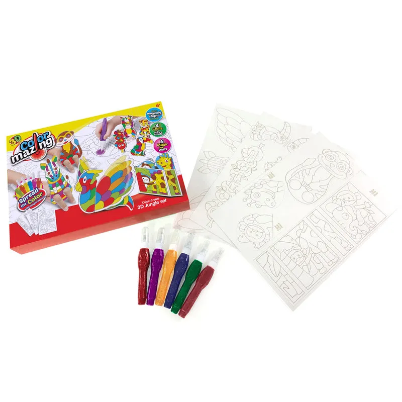 COLOURMAZING  3D JUNGLE