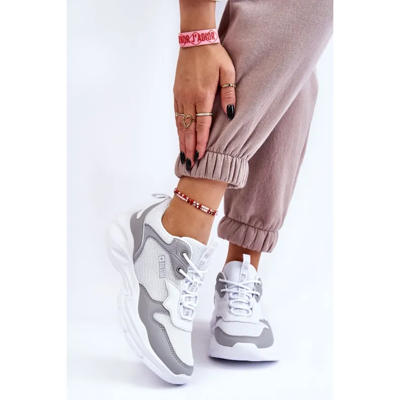 DAMES LICHTE SPORTSCHOENEN BIG STAR LL274375 WITGRIJS