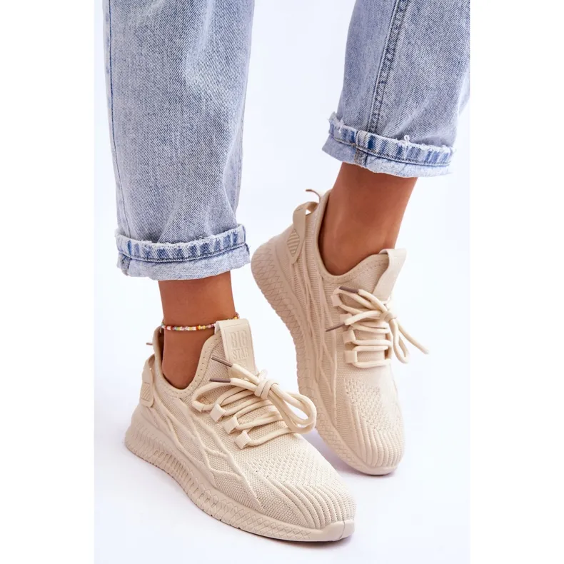 DAMES SLIPON SNEAKERS BIG STAR LL274714 BEIGE