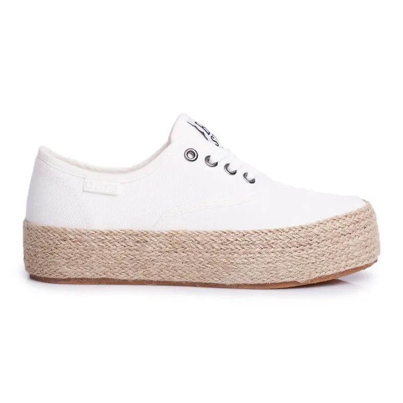Espadrilles Dames Big Star Wit FF274143