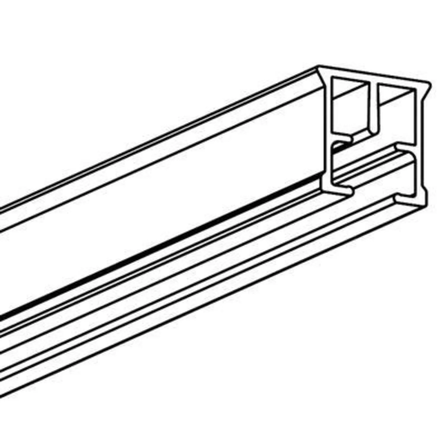 FOREST FMS Gordijnrail 700cm | Wit