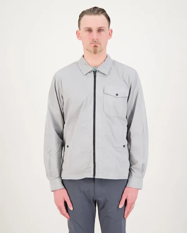 Gabardine Overshirt Grijs