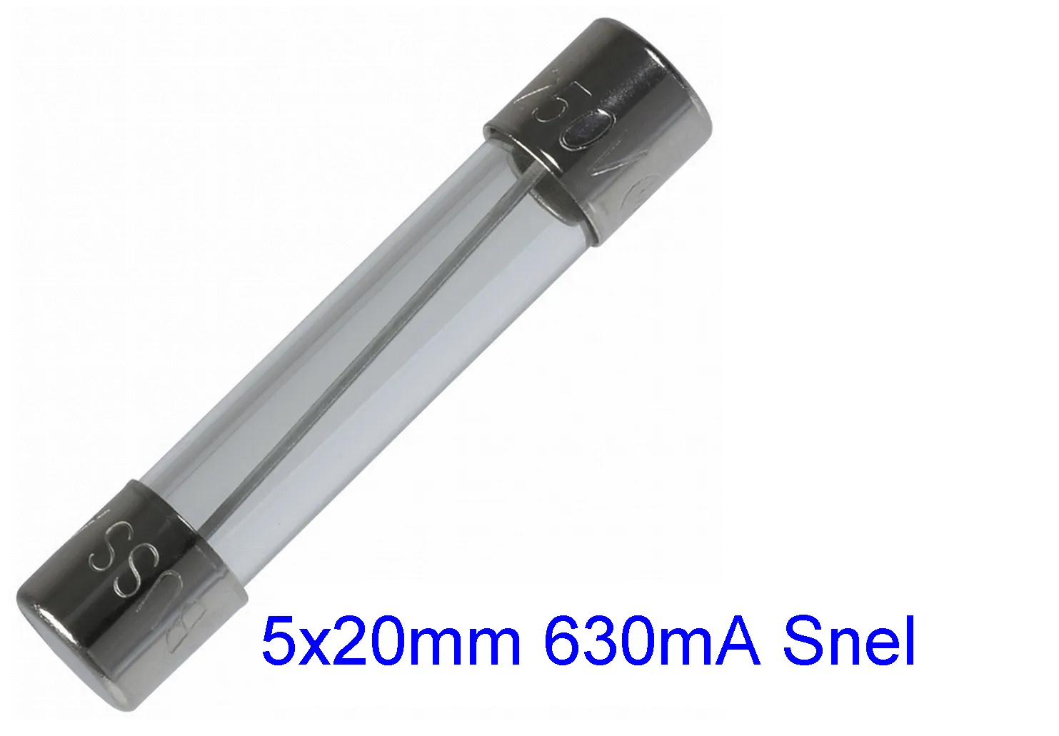 GLASZEKERING  630mA SNEL 5X20 VPE=10