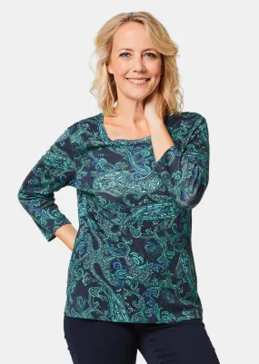 Goldner Gedessineerd shirt in krachtige kleuren