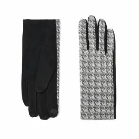 Handschoenen Pied-de-Poule Zwart