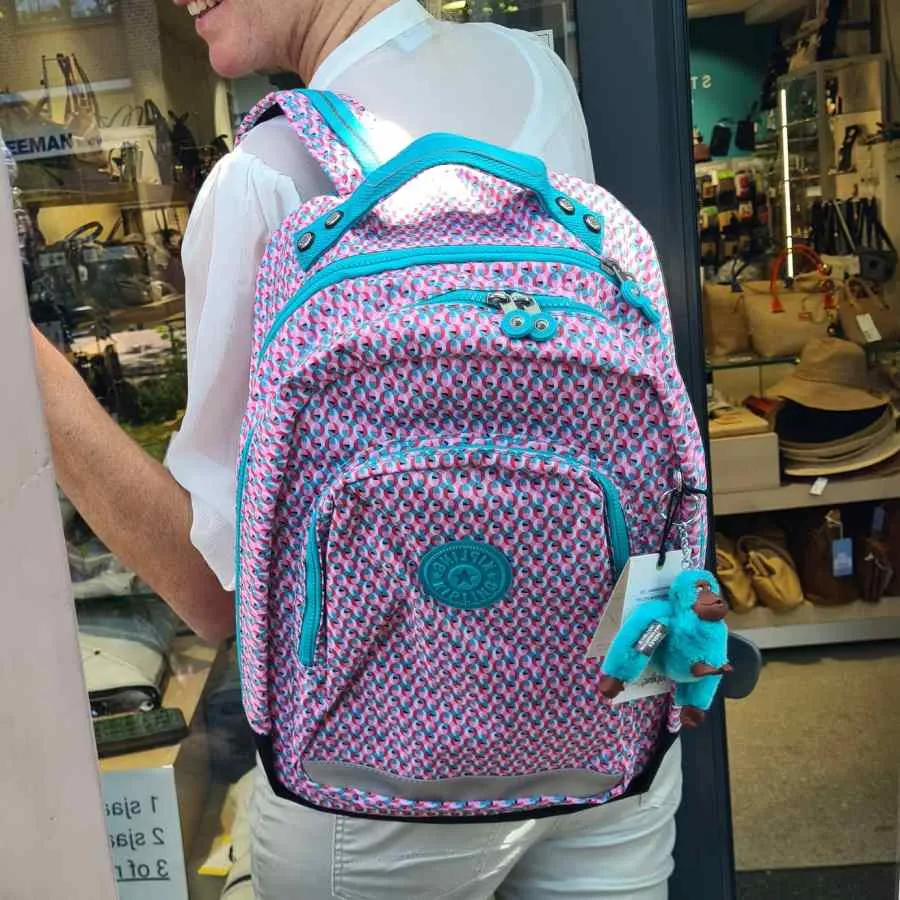 Kipling Class Room Poppy Geo rugzak met print
