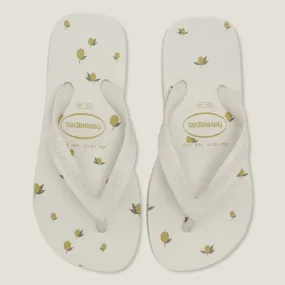 Konges Sløjd / Konges Sloejd x Havaianas lemon slippers citroen geel wit
