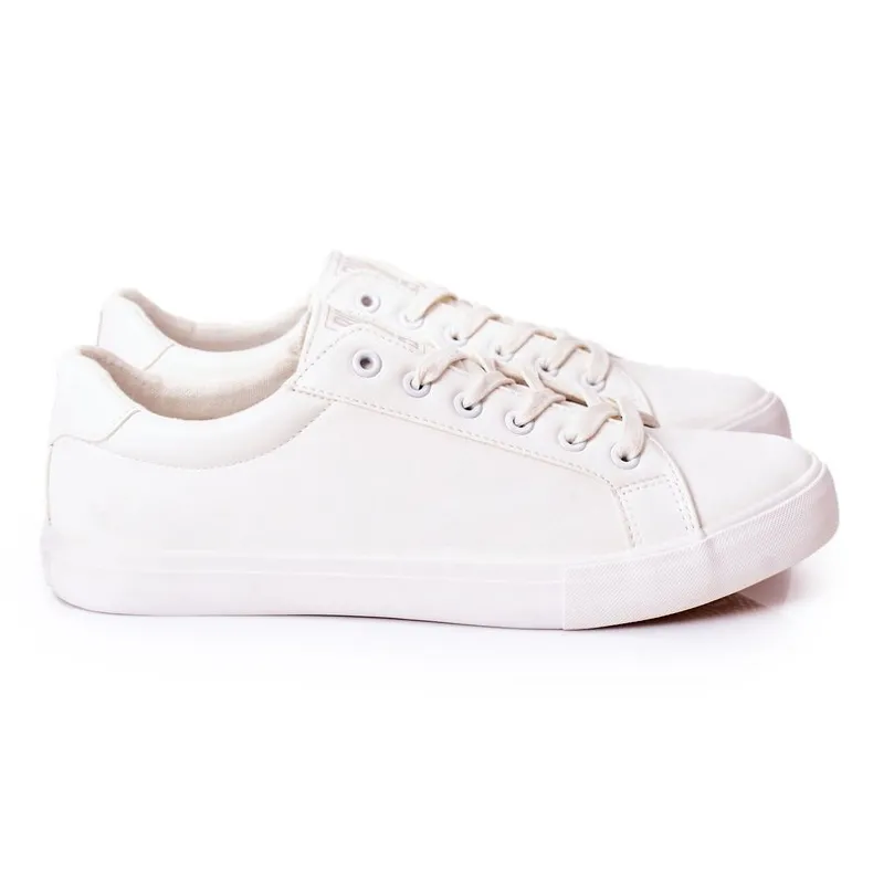 Leren herensneakers Big Star II174028 Wit