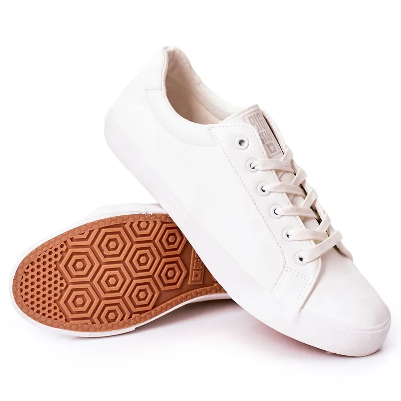 Leren herensneakers Big Star II174028 Wit