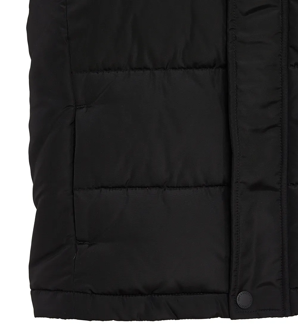 LYLE & SCOTT GEWATTEERD VEST  JET BLACK