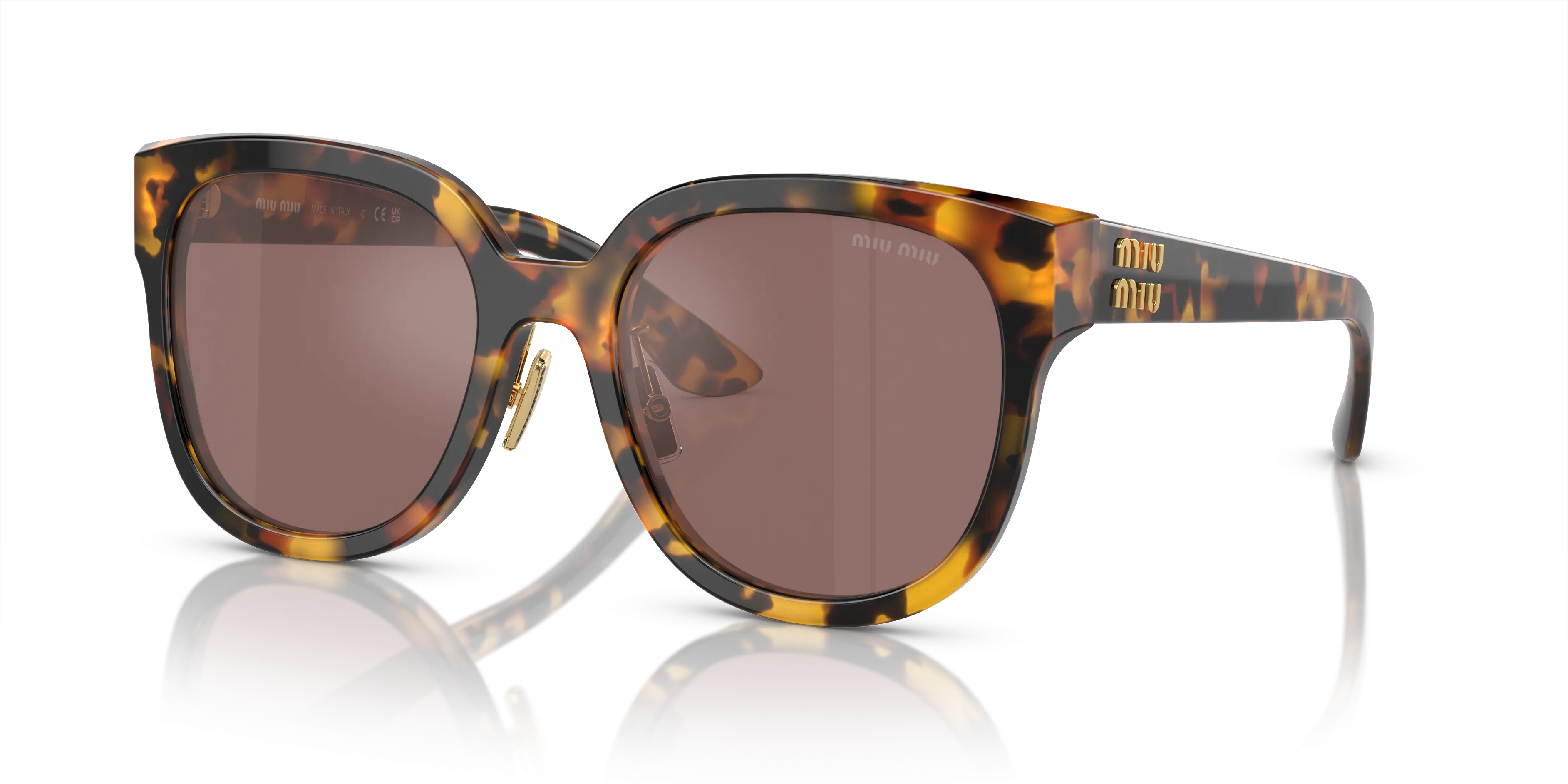 MIU MIU MU 01ZS L (55  20)  WITH BRUIN LENSES AND TORTOISE FRAME
