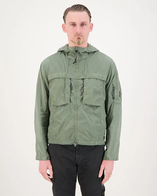 NYLON CHROMER JACKET GROEN