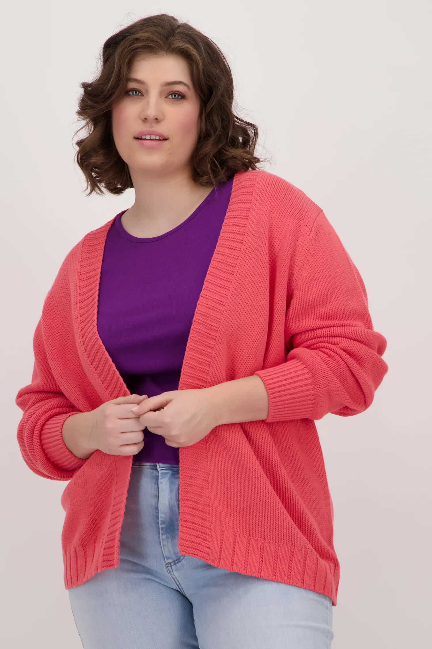 Only Carmakoma Koraalroze cardigan