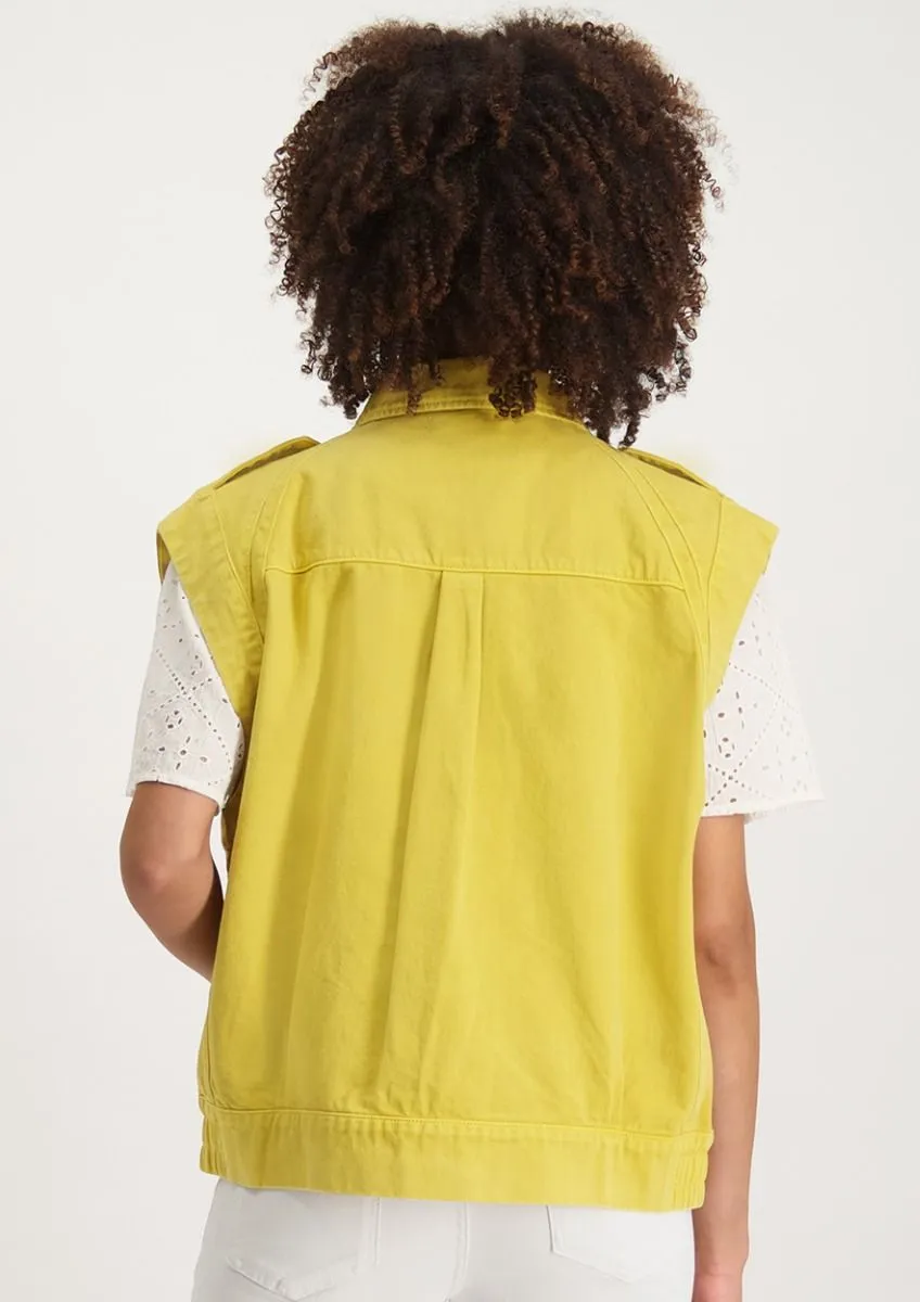 Paige Gilet Vintage Saffron