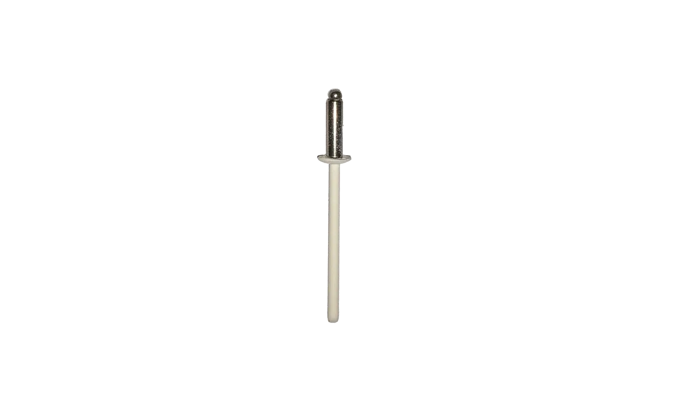 Popnagels rvs/rvs 3x10 RAL 9010 100 stuks