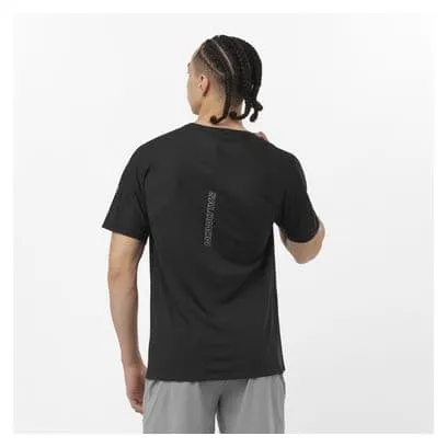 SALOMON SENSE AERO ZWART KORTE MOUW TSHIRT