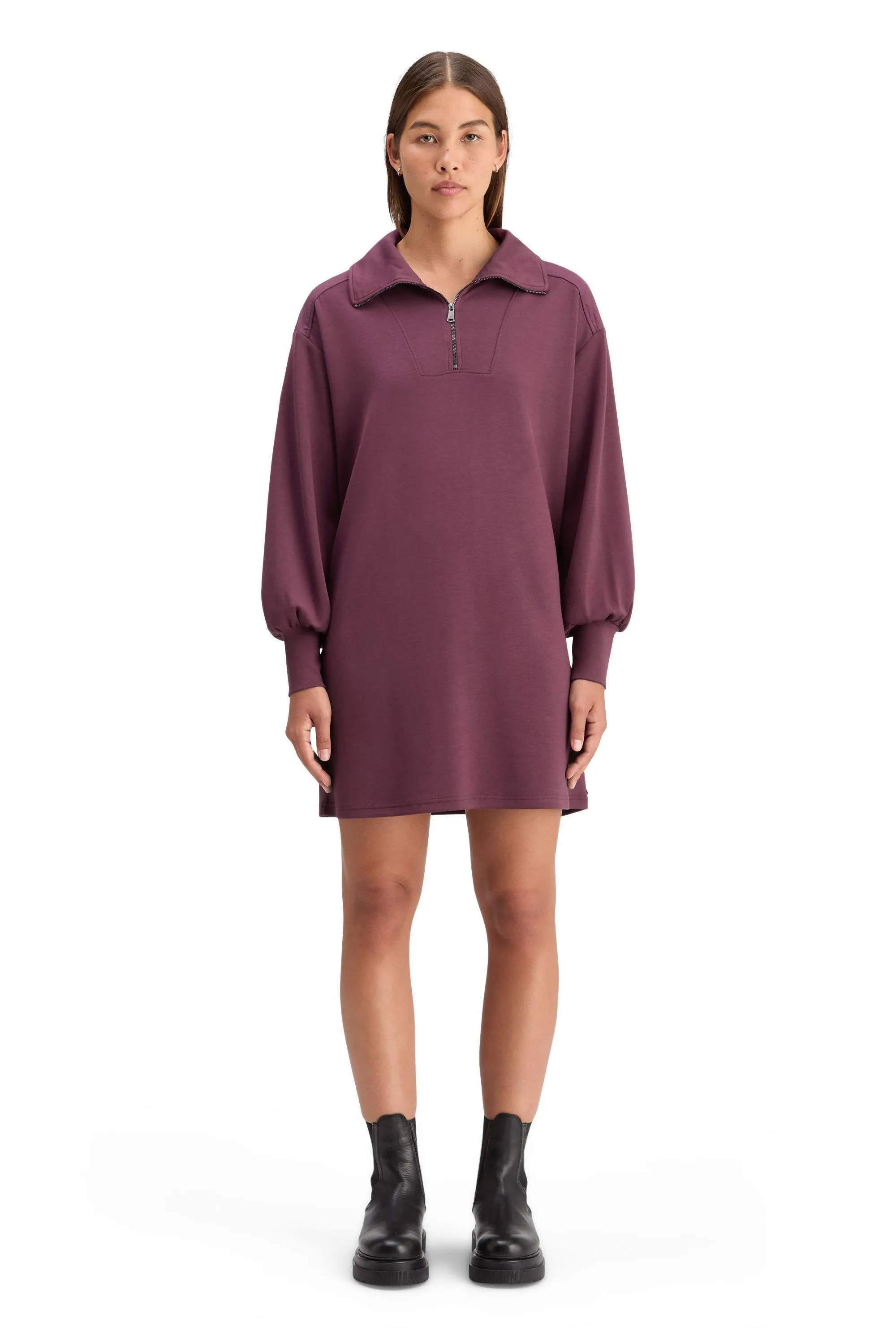 Scotch & Soda sweatjurk roodbruin  