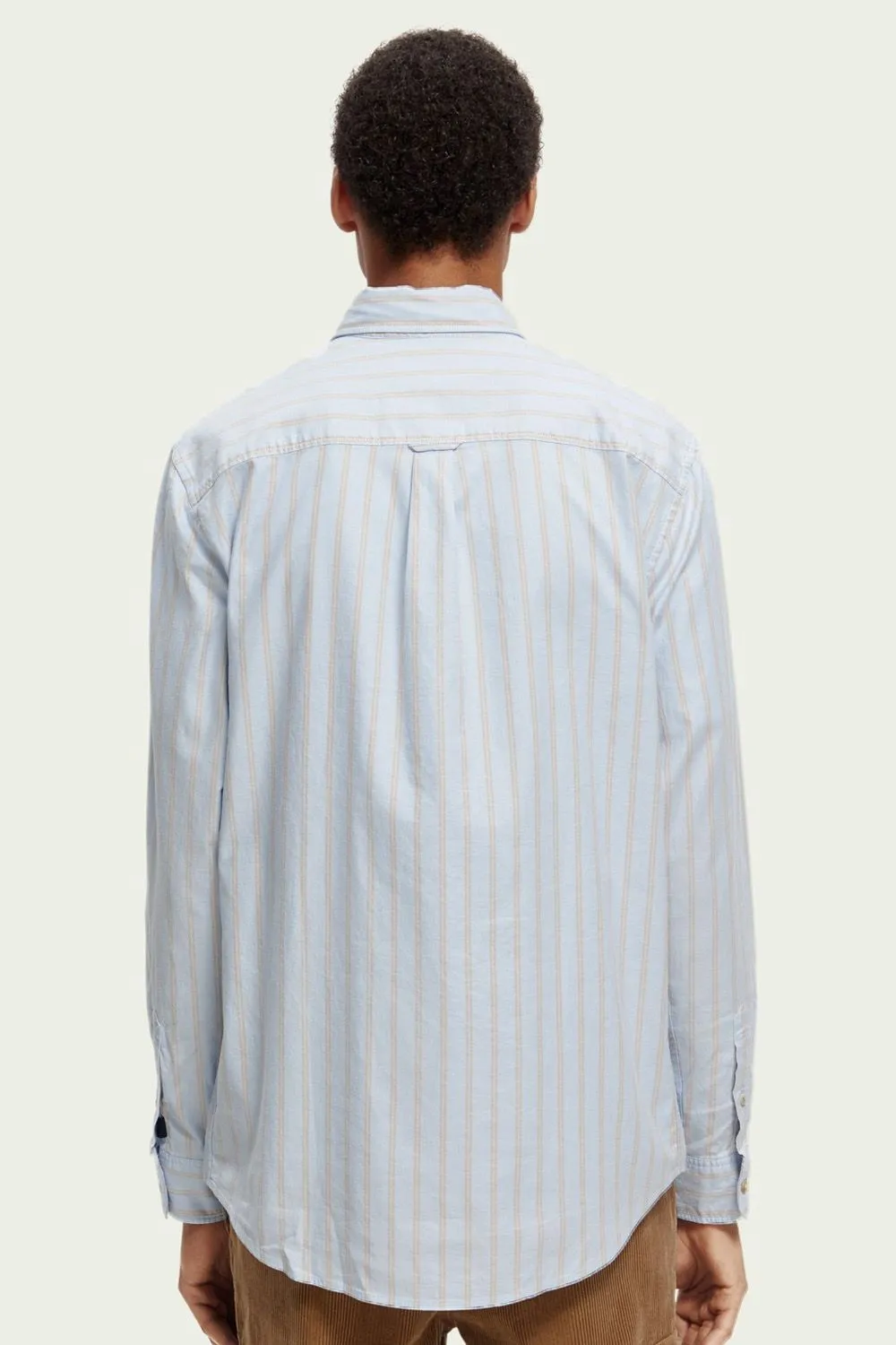 Scotch and Soda  Overhemd Gestreept Lichtblauw