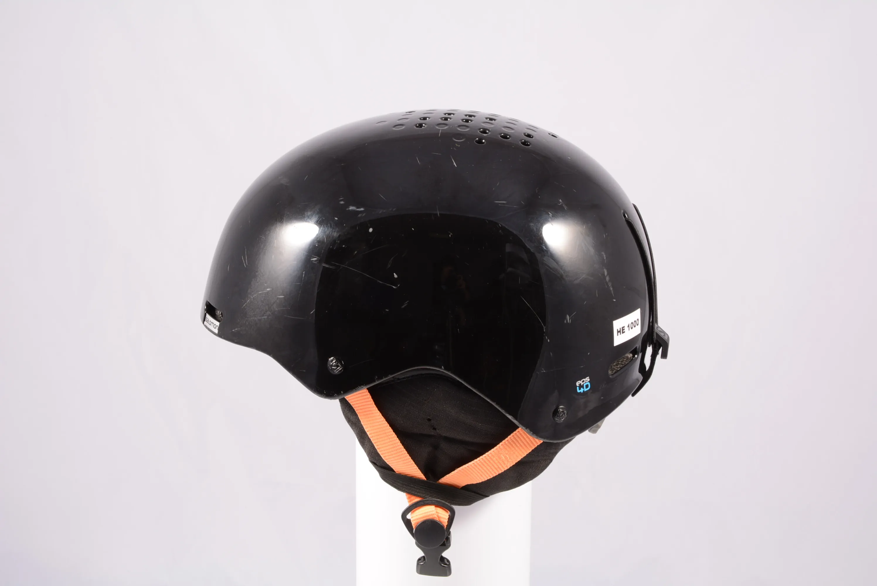 skihelm/snowboardhelm SALOMON BRIGADE, Black/orange, verstelbaar