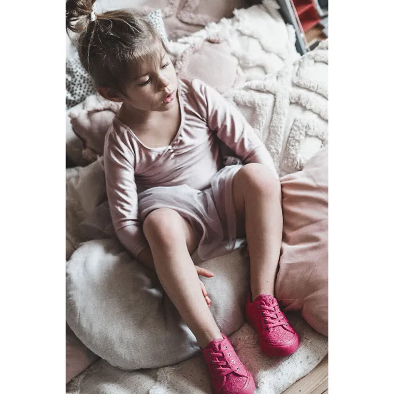 Sneakers Opengewerkte Big Star JJ374131 Roze