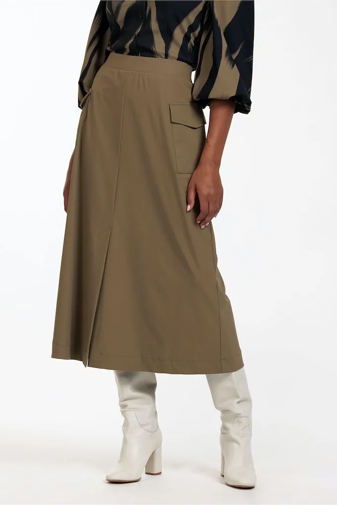 STUDIO ANNELOES ROK LUCY BONDED CARGO SKIRT 09596  8000 EARTH