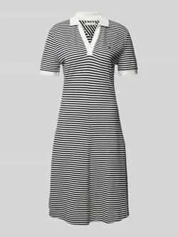 TOMMY HILFIGER Dames Jurken F+f Open Plcktlycll Polo Dress Blauw wit Gestreept