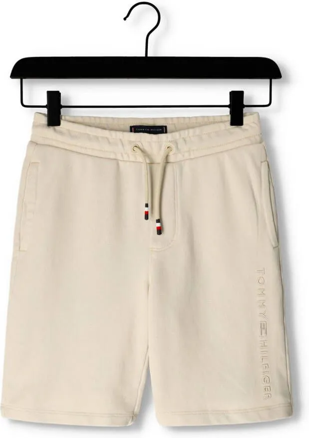 TOMMY HILFIGER Jongens Broeken Tonal Logo Sweatshorts Beige