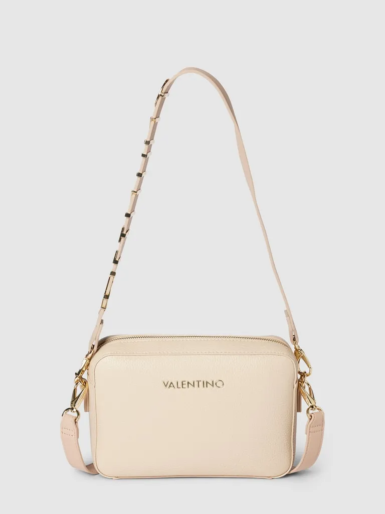 VALENTINO BAGS Handtas in zwart, model 'ALEXIA' in ecru