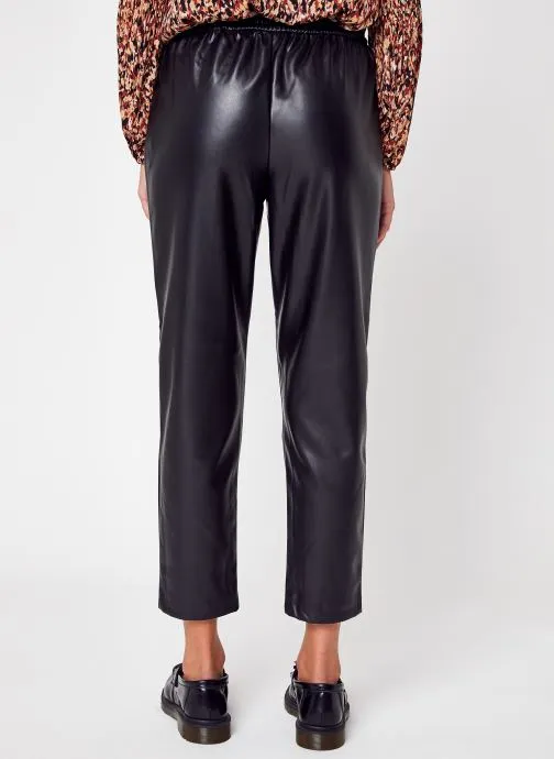     VILA VINILLE RW COATED 7/8 PANTS  NOOS  ZWART   