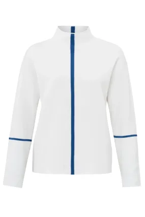 Yaya Sweater with stripe detail ls